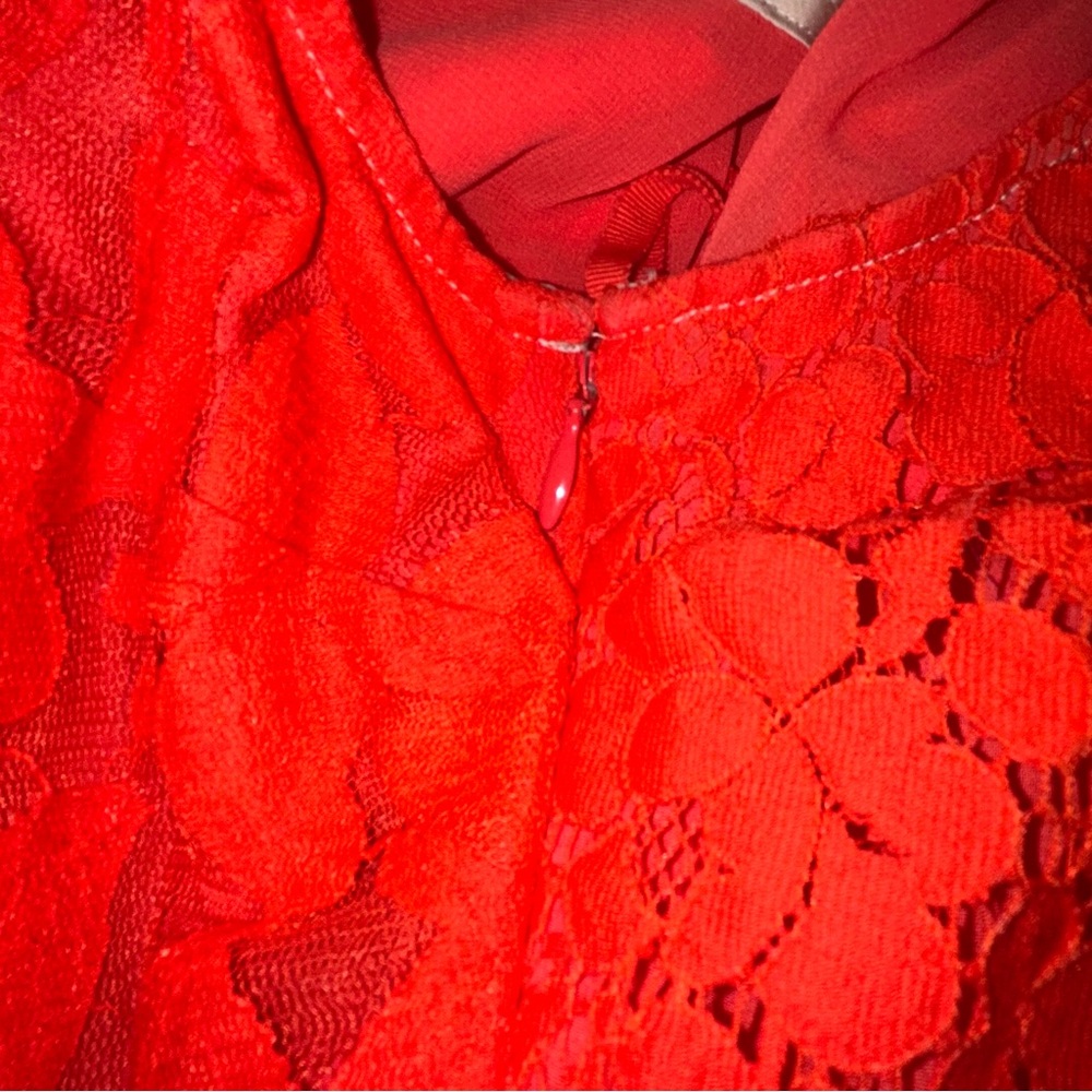 Moulinette Soeurs Glitzen Lace Peplum Top Size 8 - Picture 7 of 9